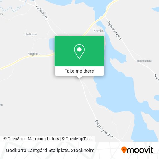 Godkärra Lantgård Ställplats map