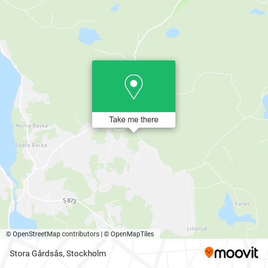 Stora Gårdsås map