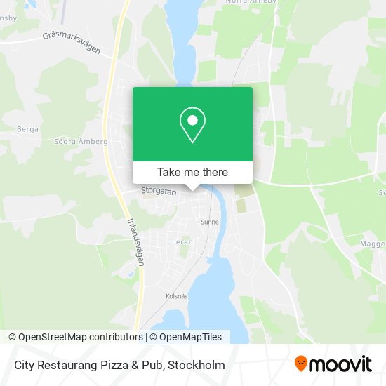 City Restaurang Pizza & Pub map
