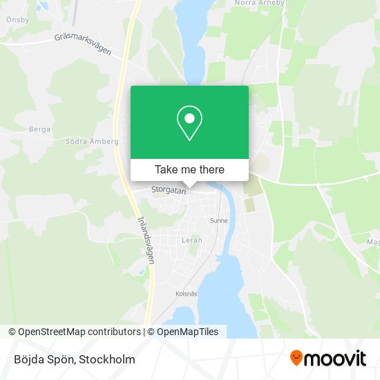 Böjda Spön map