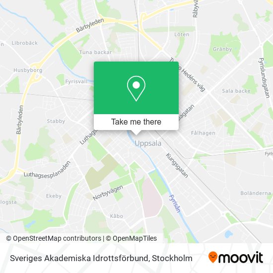 Sveriges Akademiska Idrottsförbund map