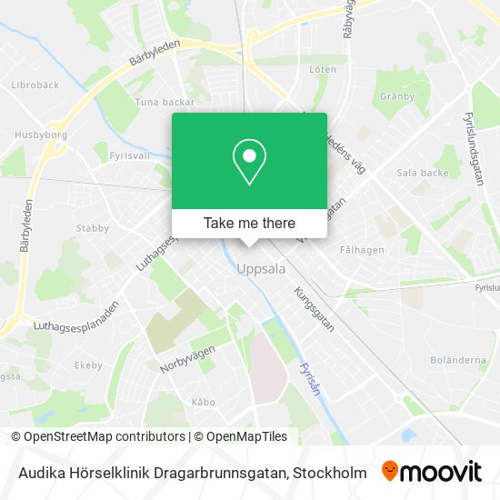 Audika Hörselklinik Dragarbrunnsgatan map
