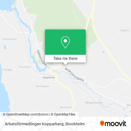 Arbetsförmedlingen Kopparberg map