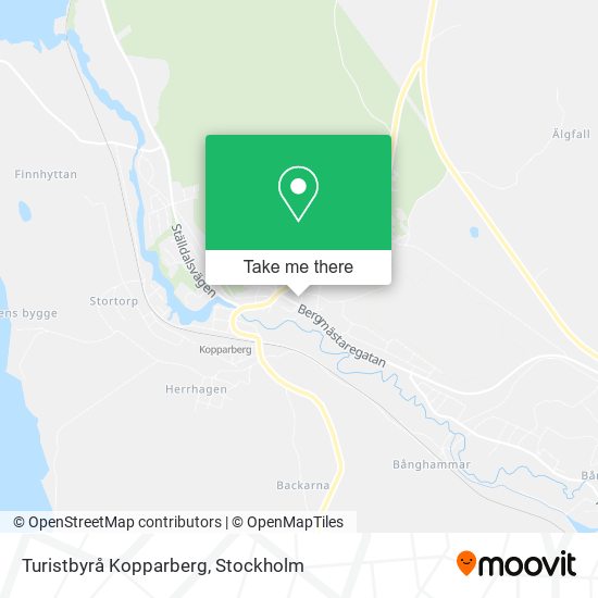 Turistbyrå Kopparberg map