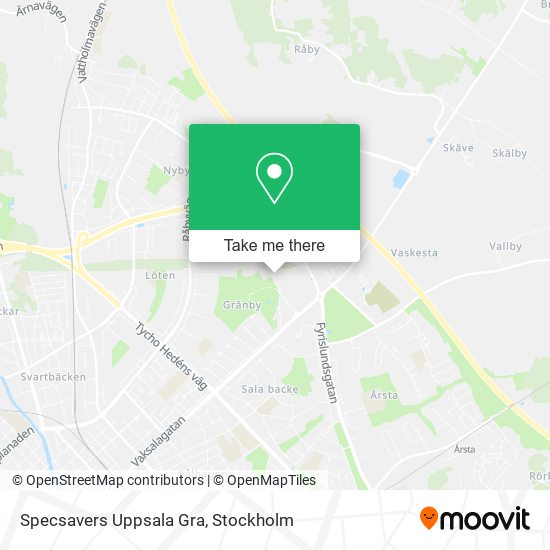 Specsavers Uppsala Gra map