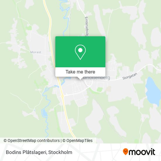 Bodins Plåtslageri map