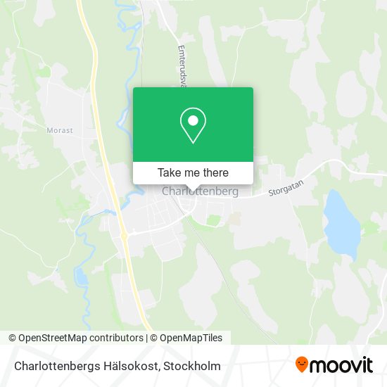 Charlottenbergs Hälsokost map