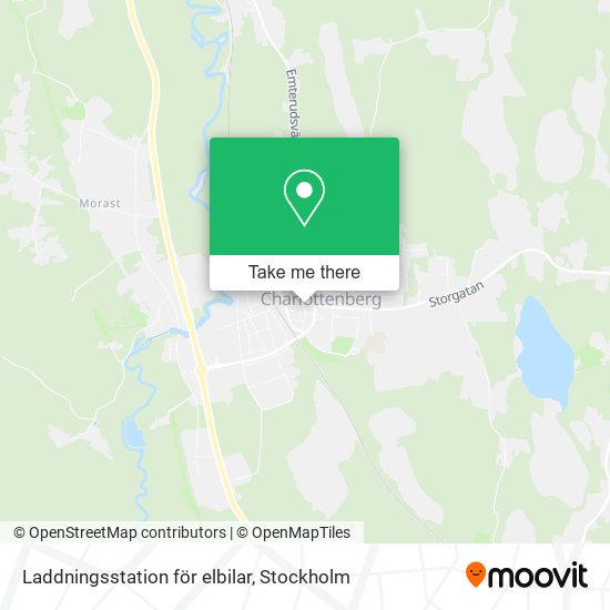 Laddningsstation för elbilar map