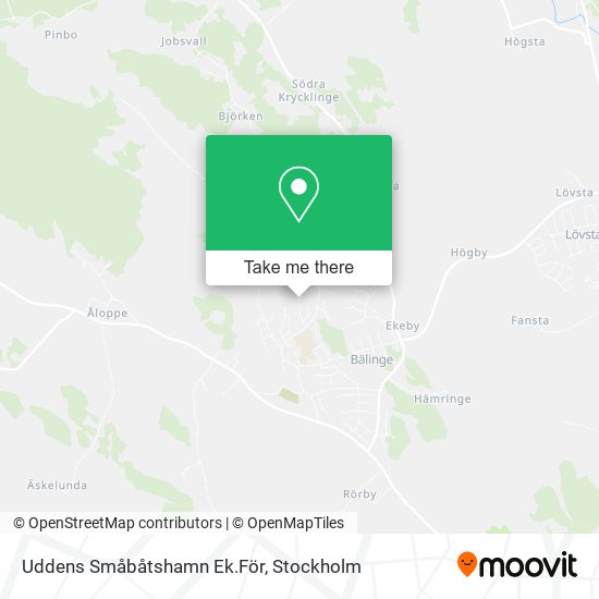 Uddens Småbåtshamn Ek.För map