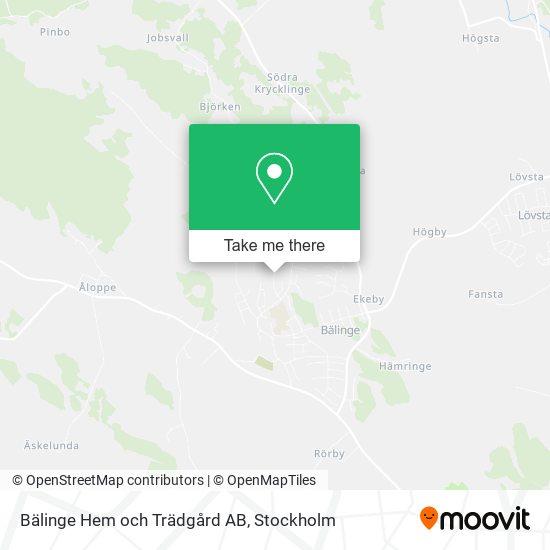 Bälinge Hem och Trädgård AB map