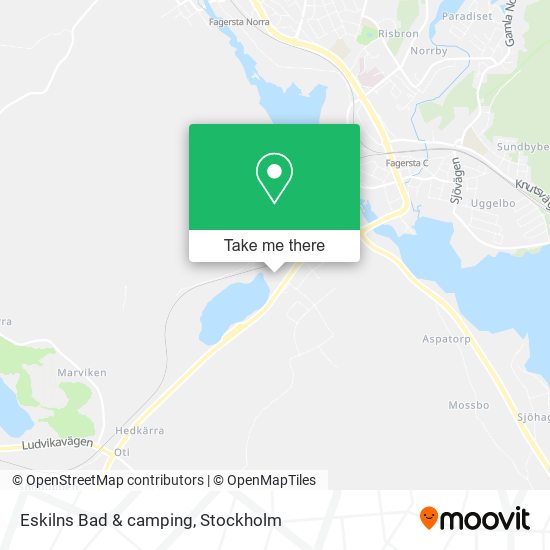 Eskilns Bad & camping map