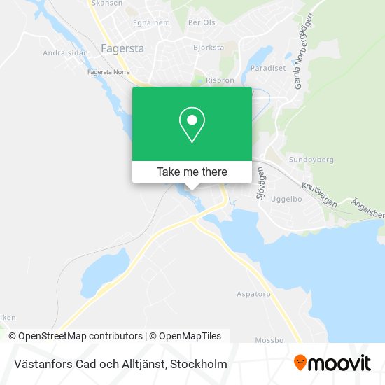 Västanfors Cad och Alltjänst map