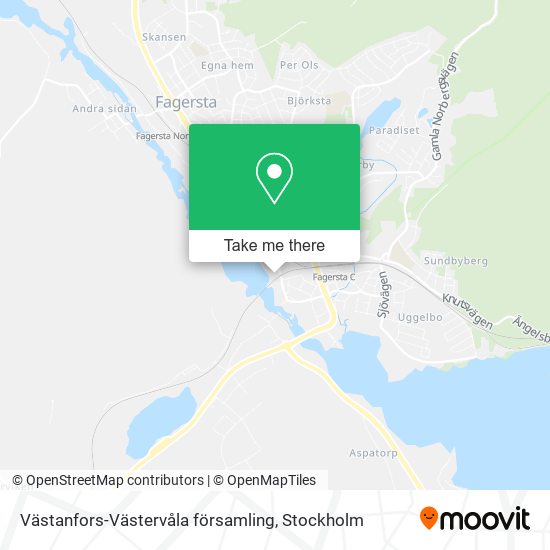 Västanfors-Västervåla församling map