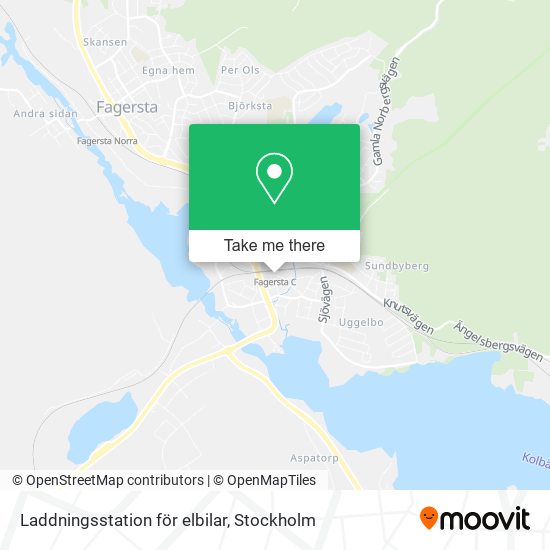 Laddningsstation för elbilar map