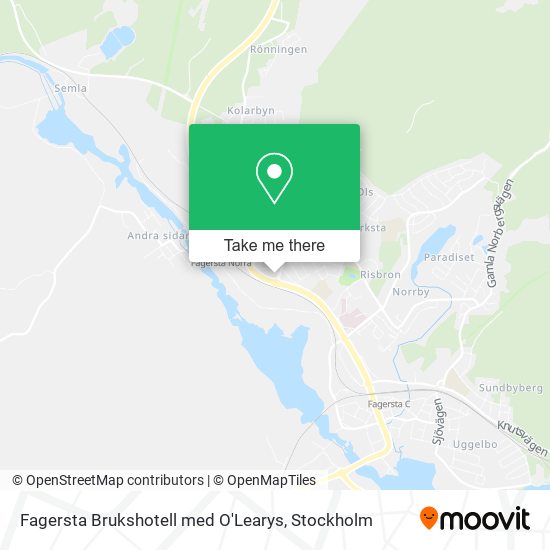 Fagersta Brukshotell med O'Learys map