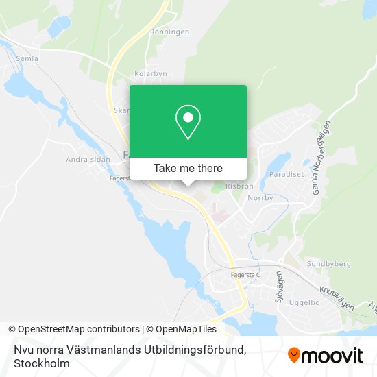 Nvu norra Västmanlands Utbildningsförbund map