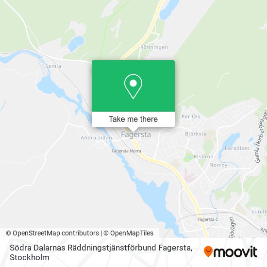 Södra Dalarnas Räddningstjänstförbund Fagersta map