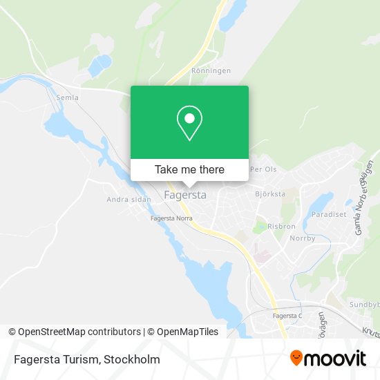 Fagersta Turism map