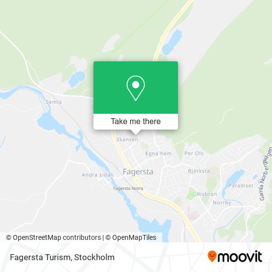 Fagersta Turism map
