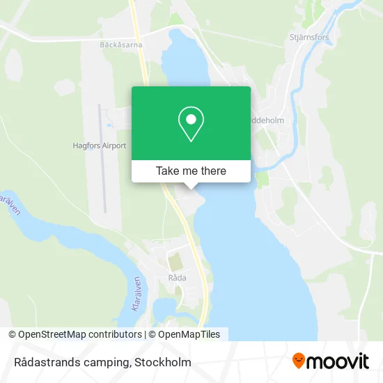 Rådastrands camping map
