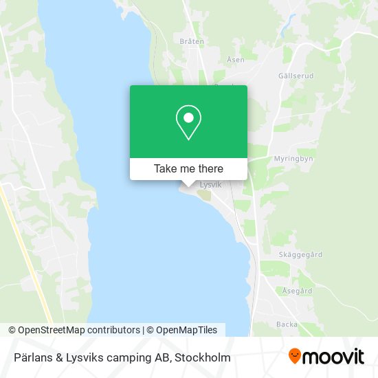 Pärlans & Lysviks camping AB map