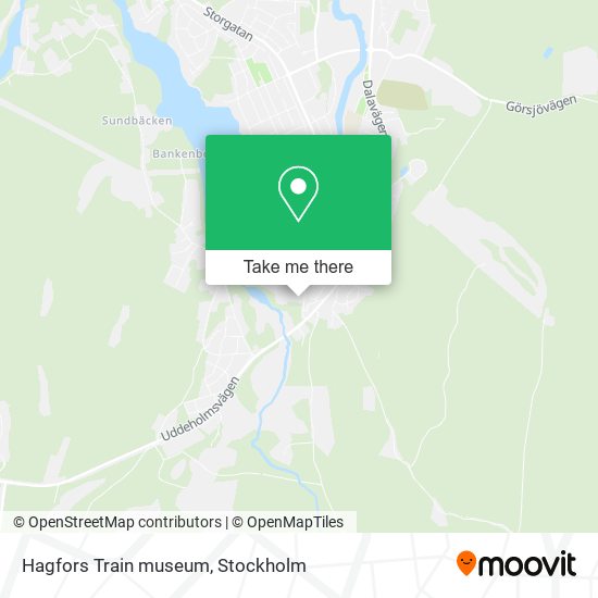 Hagfors Train museum map