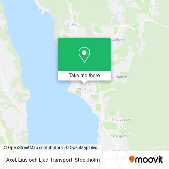 Axel, Ljus och Ljud Transport map