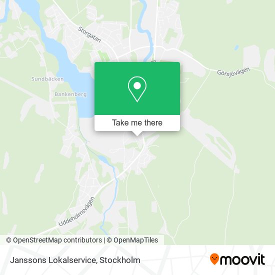 Janssons Lokalservice map