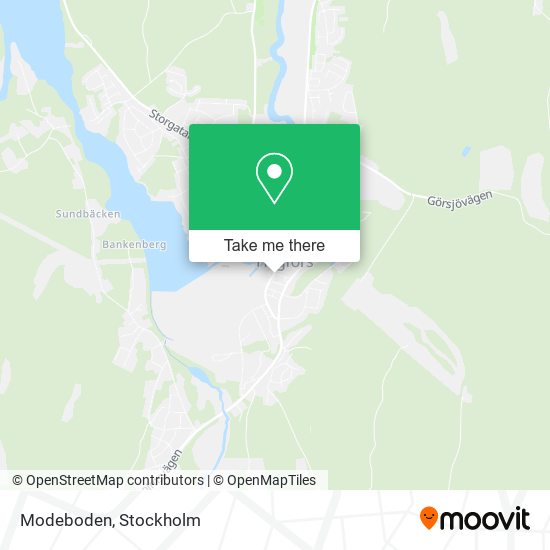 Modeboden map