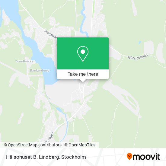 Hälsohuset B. Lindberg map