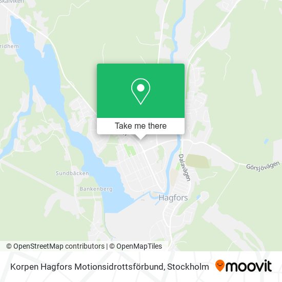 Korpen Hagfors Motionsidrottsförbund map