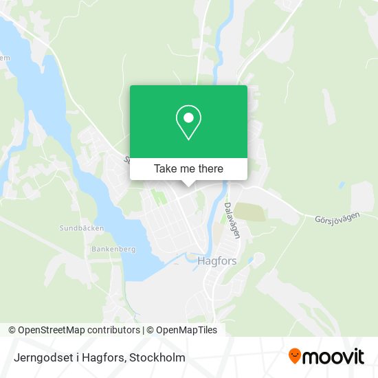 Jerngodset i Hagfors map