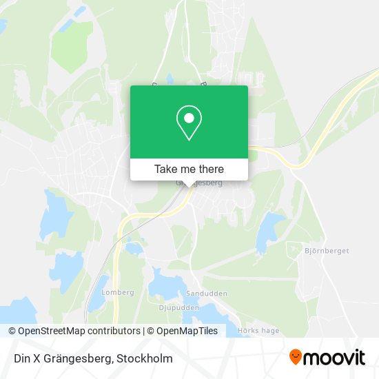 Din X Grängesberg map