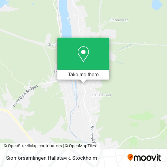 Sionförsamlingen Hallstavik map