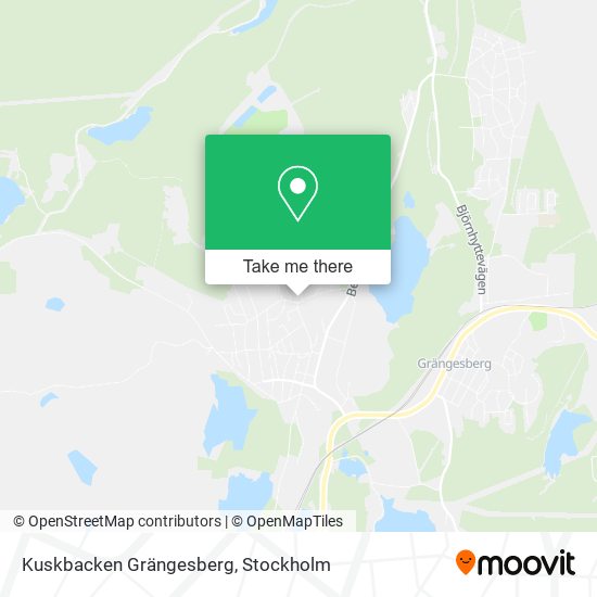 Kuskbacken Grängesberg map