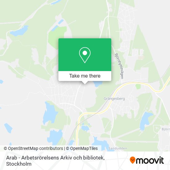 Arab - Arbetsrörelsens Arkiv och bibliotek map