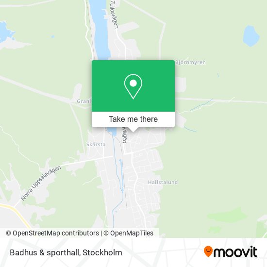 Badhus & sporthall map