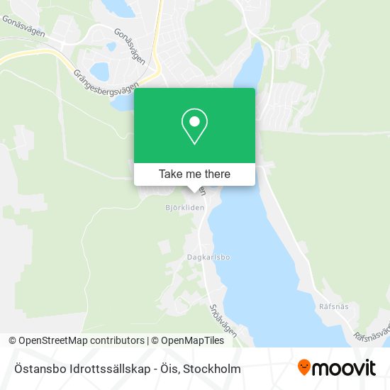 Östansbo Idrottssällskap - Öis map