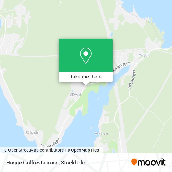 Hagge Golfrestaurang map