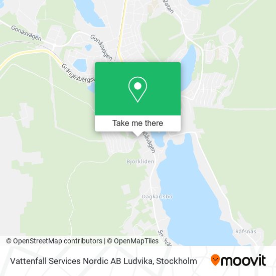 Vattenfall Services Nordic AB Ludvika map