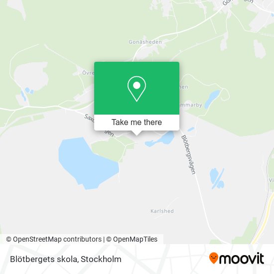 Blötbergets skola map