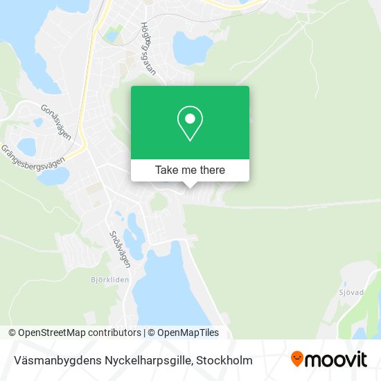 Väsmanbygdens Nyckelharpsgille map