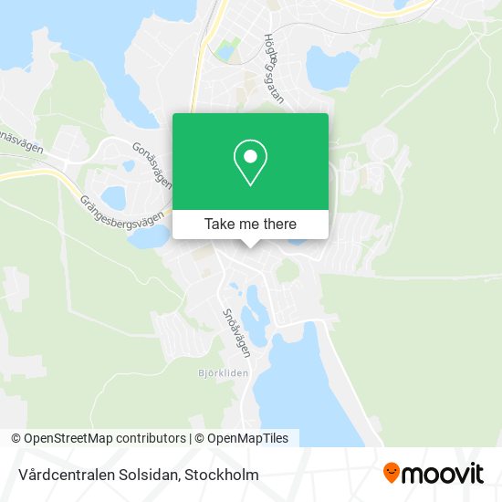 Vårdcentralen Solsidan map