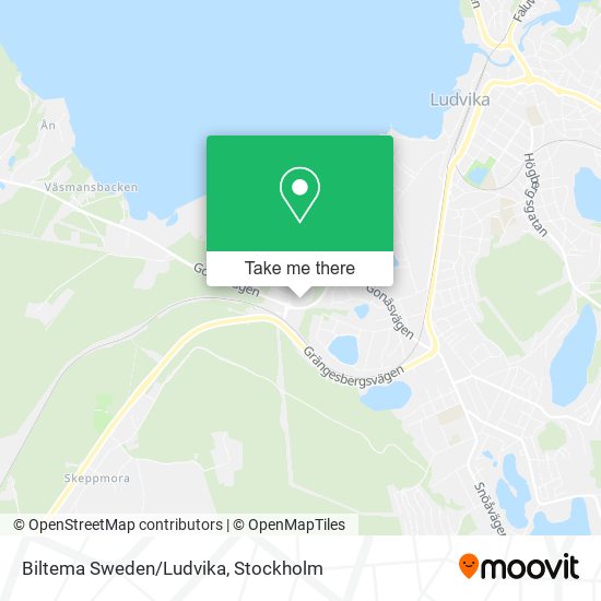 Biltema Sweden/Ludvika map