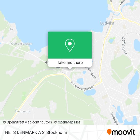 NETS DENMARK A S map