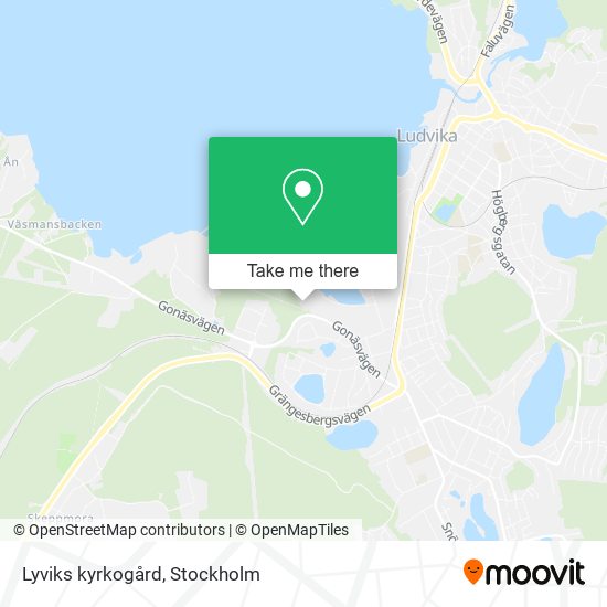 Lyviks kyrkogård map