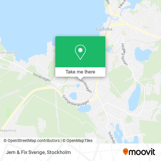 Jem & Fix Sverige map