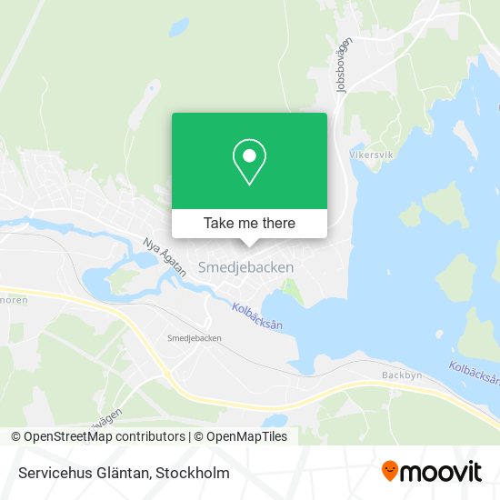 Servicehus Gläntan map