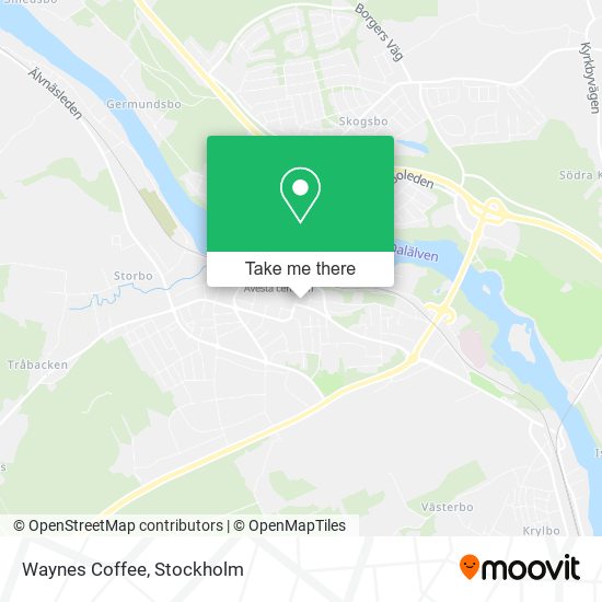 Waynes Coffee map