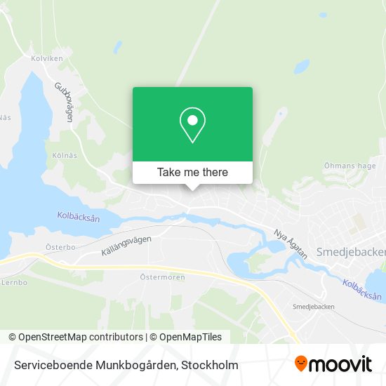 Serviceboende Munkbogården map